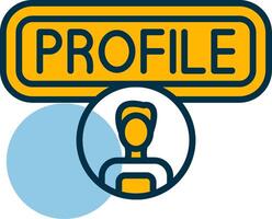 User Profile Shapes Icon vector
