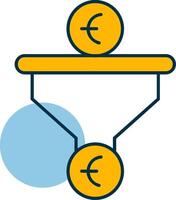 Sales PipeShapes Shapes Icon vector