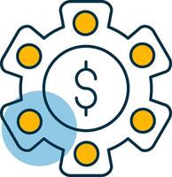 Asset Management Shapes Icon vector
