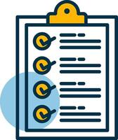 Checklist Shapes Icon vector
