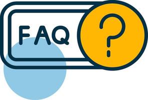 Faq Shapes Icon vector