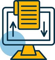 Digitalization Shapes Icon vector