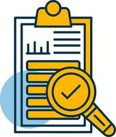 Auditing Shapes Icon vector