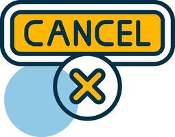 Cancel Shapes Icon vector