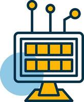Digital Disruption Shapes Icon vector