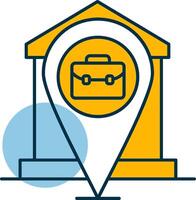 Remote Working Shapes Icon vector