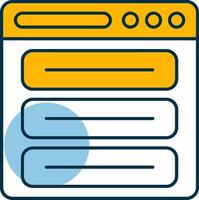 Web Menu Shapes Icon vector