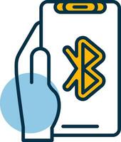 Bluetooth Shapes Icon vector