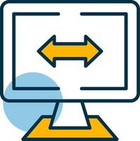 Gap Measurement Shapes Icon vector