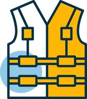 Life Jacket Shapes Icon vector