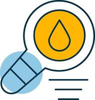 Water Search Shapes Icon vector