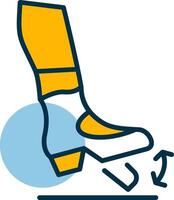 Ankle Flex Shapes Icon vector