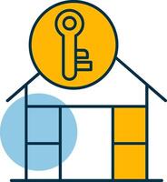 Anti Theft Shapes Icon vector