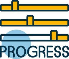 Progress Shapes Icon vector