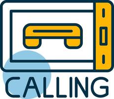 Calling Shapes Icon vector