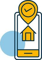 Gps Tracker Shapes Icon vector