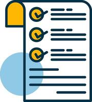 Checklist Shapes Icon vector
