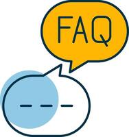 Faq Shapes Icon vector