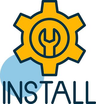 Install Shapes Icon vector