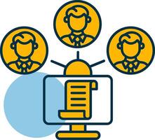 Files Exchange Shapes Icon vector