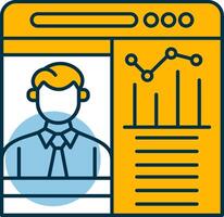 OnShapes Web Presentation Shapes Icon vector