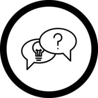 Problem Finding Circle Icon vector