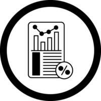 Sales Report Circle Icon vector