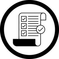 Terms and Conditions Circle Icon vector