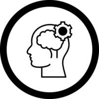 Cognitive Function Circle Icon vector