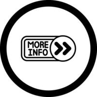 More Info Circle Icon vector