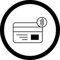 Nfc Payment Circle Icon vector