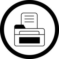 Open File Circle Icon vector
