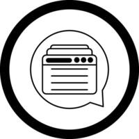 Webchat Circle Icon vector