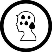 Sweating Circle Icon vector