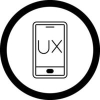 Ux Design Circle Icon vector