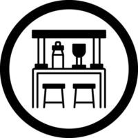 Bar Circle Icon vector