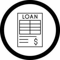 Loan Circle Icon vector