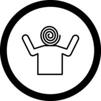 Hallucination Circle Icon vector