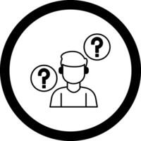 Memory Loss Circle Icon vector