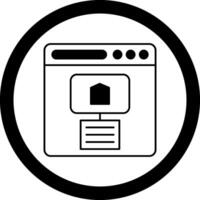 Site Map Circle Icon vector
