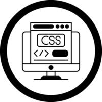 Css Circle Icon vector