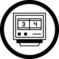 Lap Counters Circle Icon vector