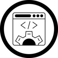 Web Design Circle Icon vector