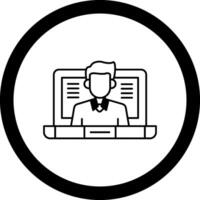 OnCircle Class Circle Icon vector