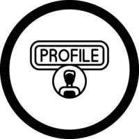 User Profile Circle Icon vector