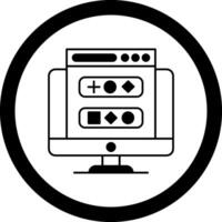 Web Design Circle Icon vector