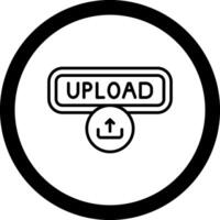 Upload Circle Icon vector