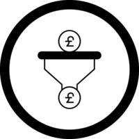 Sales PipeCircle Circle Icon vector