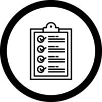 Checklist Circle Icon vector