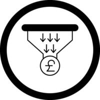Sales PipeCircle Circle Icon vector